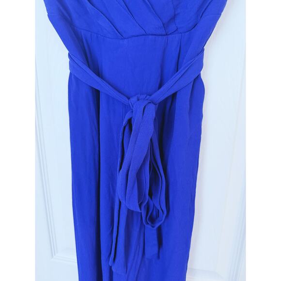 Yumi Kim "Hot To Trot" Royal Blue Strapless Jumpsuit Small Party Cocktail Chic - Picture 5 of 10